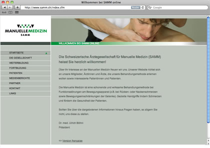 SAMM Schweiz - Manuelle Medizin